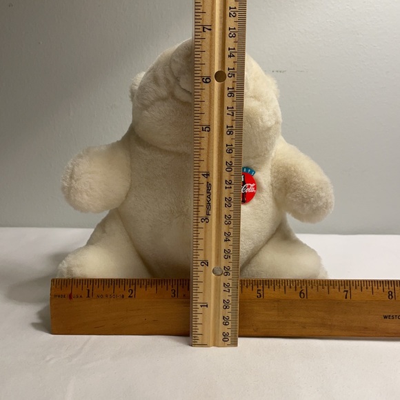 Vintage 90’s Coca Cola Stuffed Plush Polar Bear - Picture 2 of 12